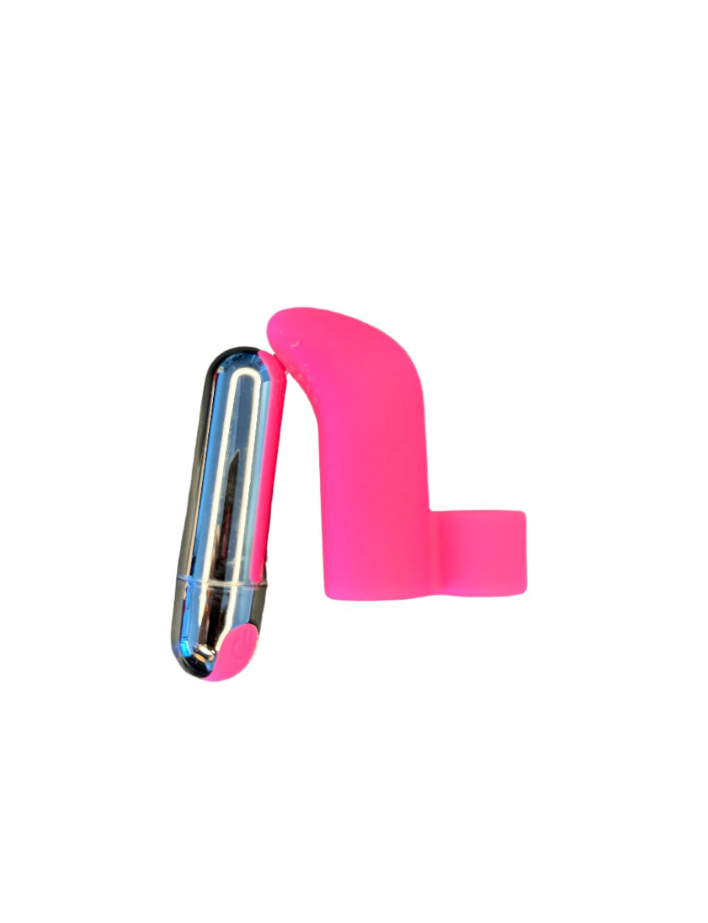 Clitoral Finger Massager Secret Kiss with a discreet battery, emphasizing its quiet operation for private moments.