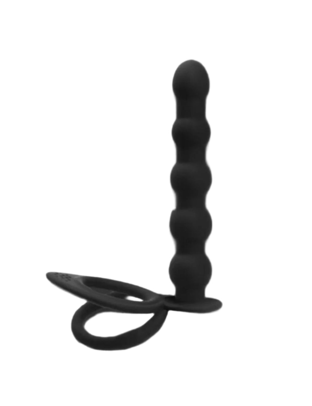 Silicone Anal Beads & G-Spot Stimulator Secret Kiss, designed for dual stimulation with smooth beads and a curved tip for targeted G-spot pleasure.