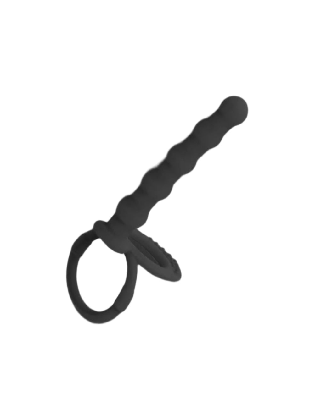 Close-up of the Silicone Anal Beads & G-Spot Stimulator Secret Kiss, showcasing its flexible, body-safe silicone design for comfortable, intense pleasure.