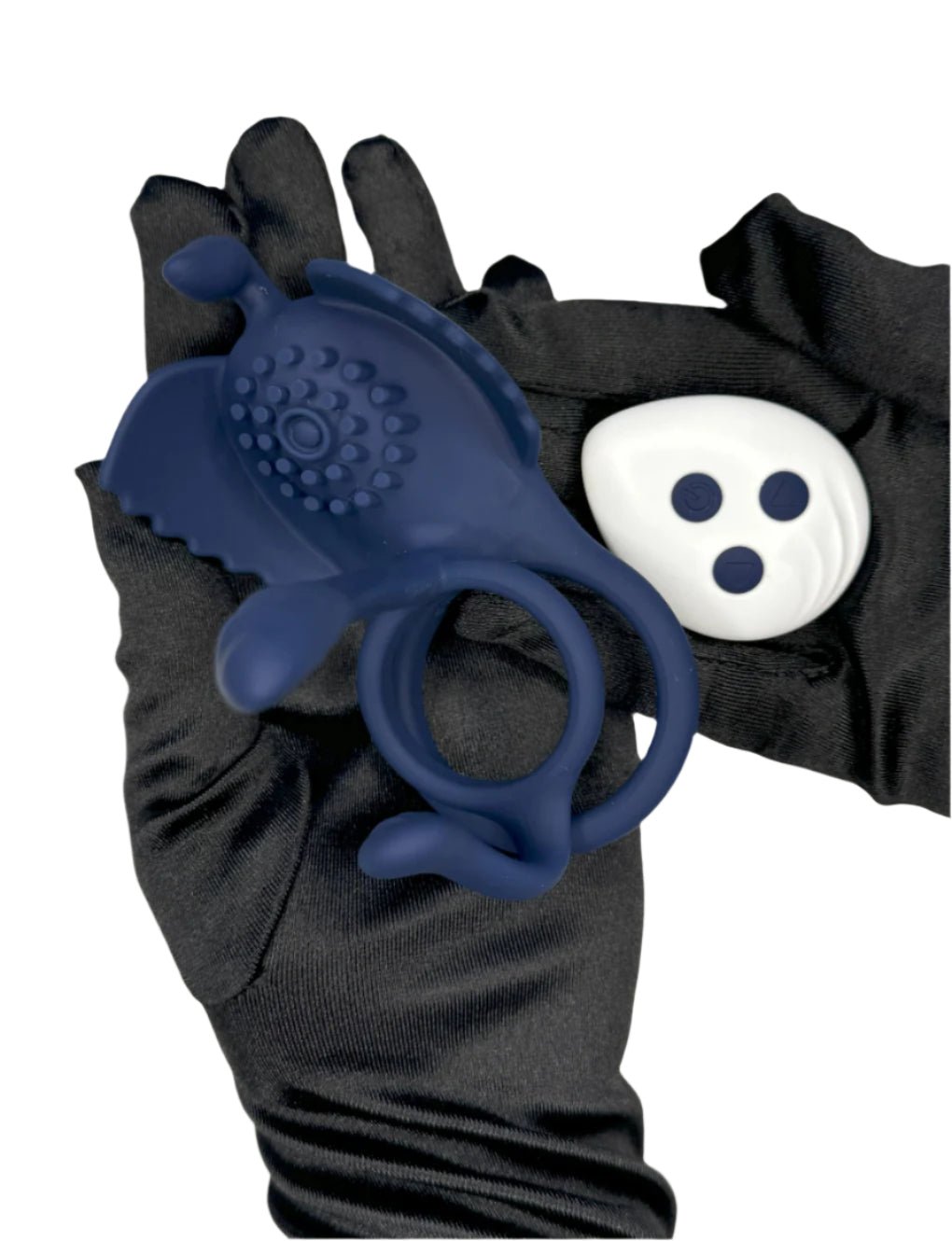 All-in-1 Vibrating Cock Ring Secret Kiss with wireless remote control for hands-free pleasure and partner play.