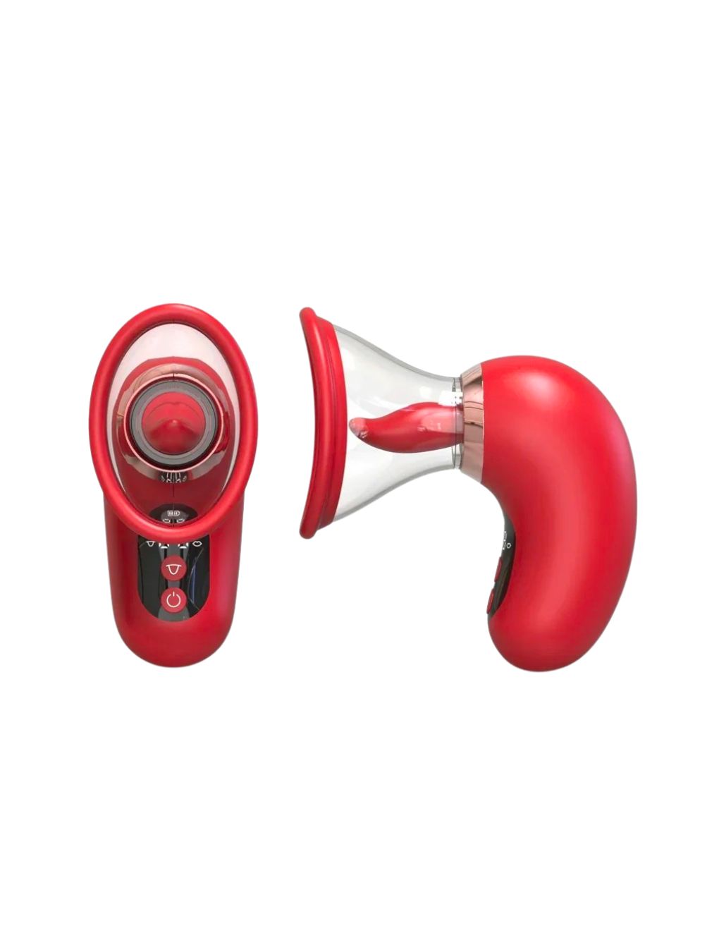 App-controlled suction vibrator with interchangeable heads Secret Kiss