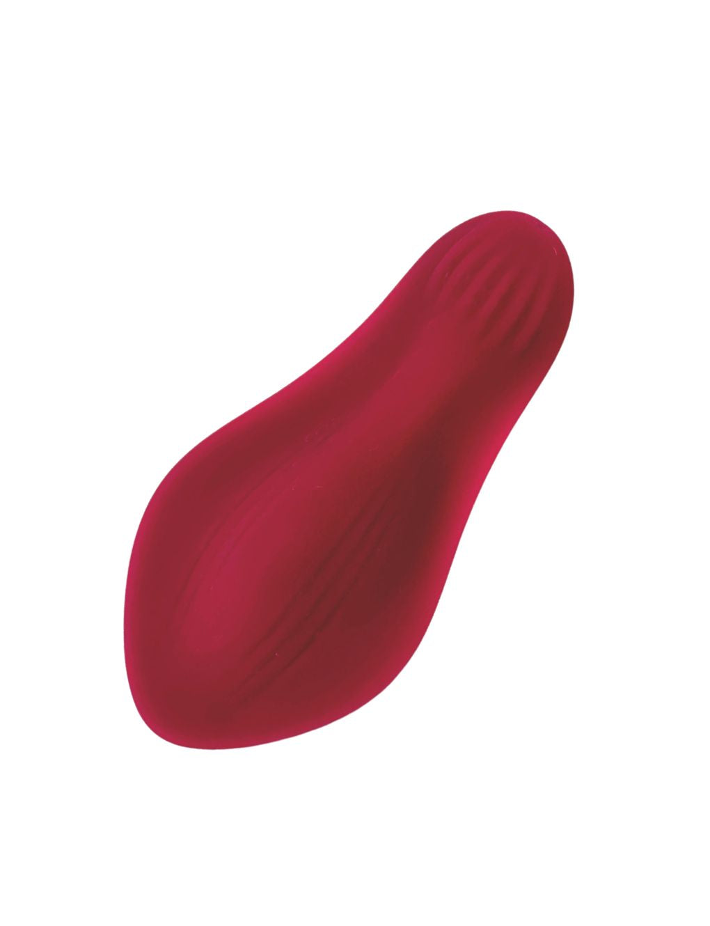 Body-safe silicone wearable vibrator for hands-free pleasure.