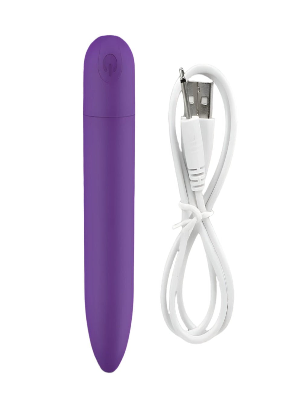 Purple Bullet Vibrator Secret Kiss, showcasing its sleek, compact design and elegant finish.
