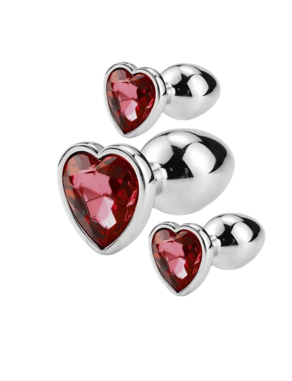 The Crystal Gem Anal Plug 3Pcs Set Secret Kiss, crafted to enhance pleasure and comfort with its gem-accented design, adding a touch of glamour to every intimate experience.