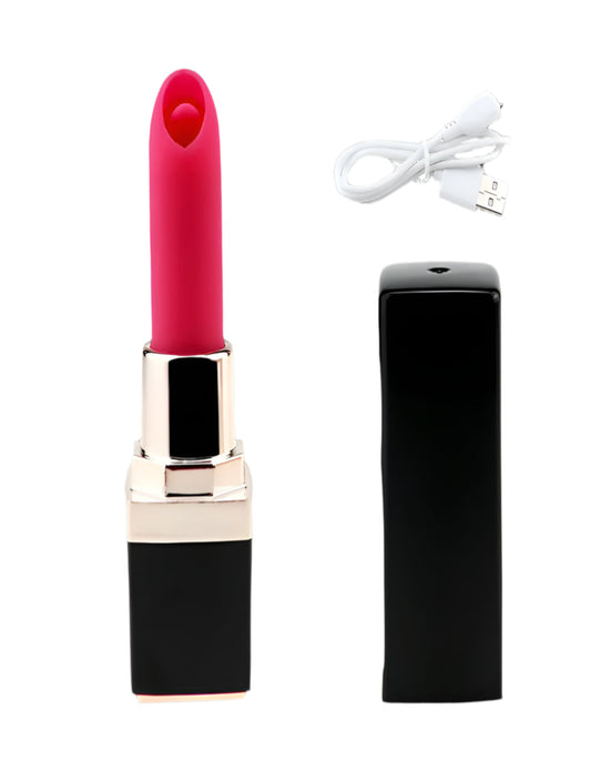 Portable G-Spot Lipstick Vibrator Secret Kiss in sleek ABS design resembling a lipstick.