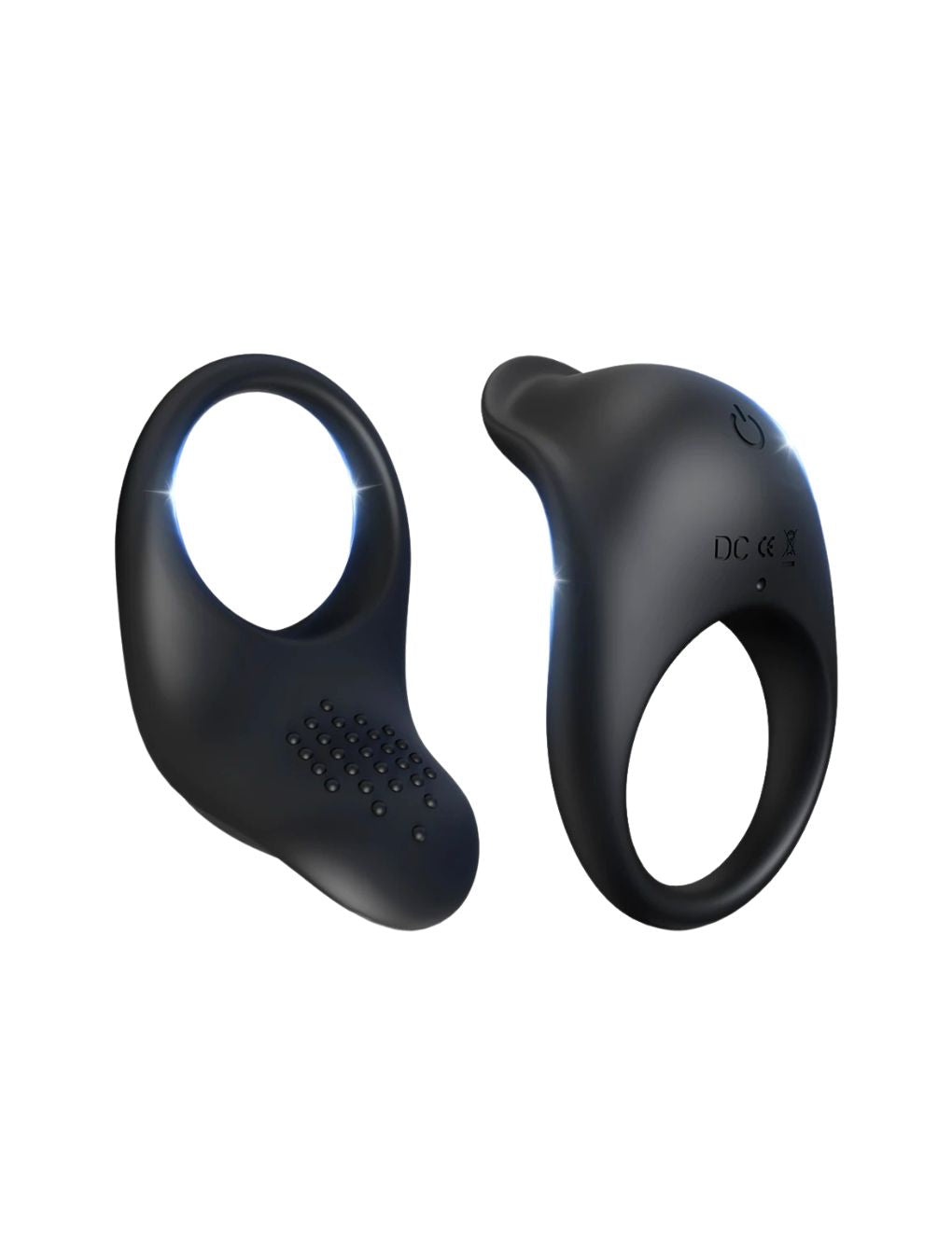 Silicone cock ring vibrator designed for couples pleasure