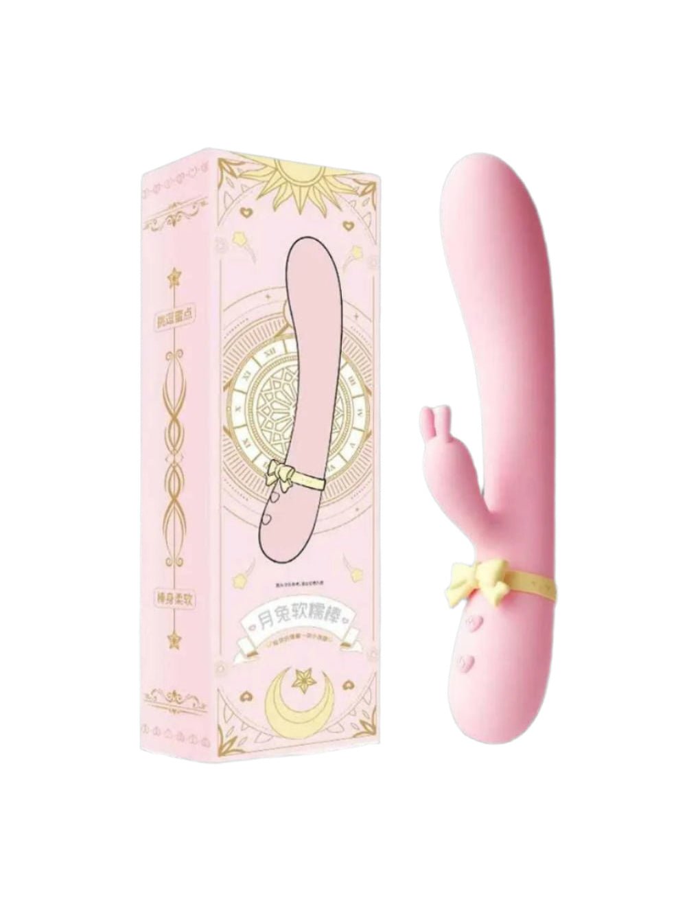 The Tie Rabbit Vibrator Secret Kiss, featuring a luxurious dual-action design that adapts to your body for intimate heat and vibration, elevating solo or partner play.